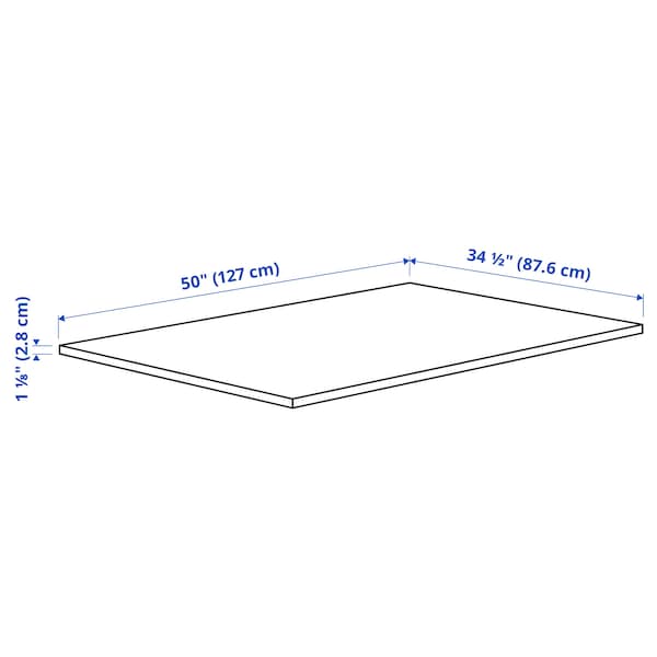 IKEA LILLTRÄSK countertop for kitchen island, white/laminate, 50x34 ½x1 1/8 in, Ikea Ireland | 7954MKDOJ