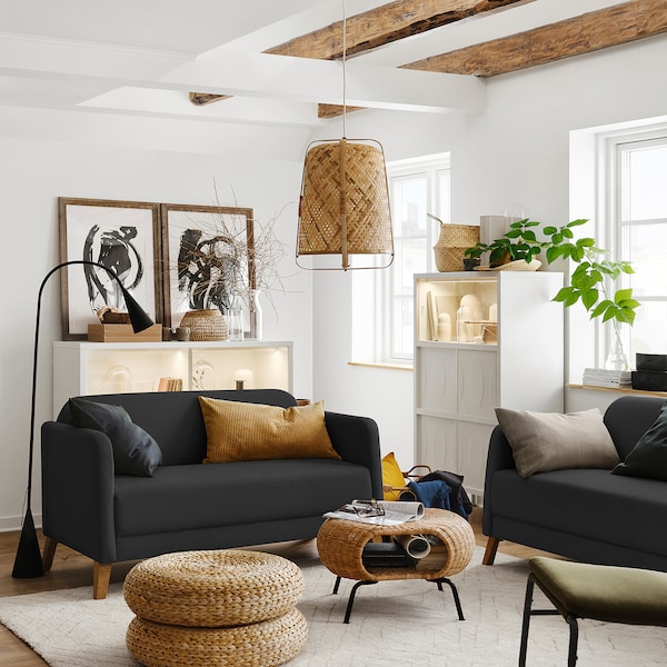IKEA LINANÄS loveseat Vissle Dark Gray, Ikea Ireland | 3518FNEUZ