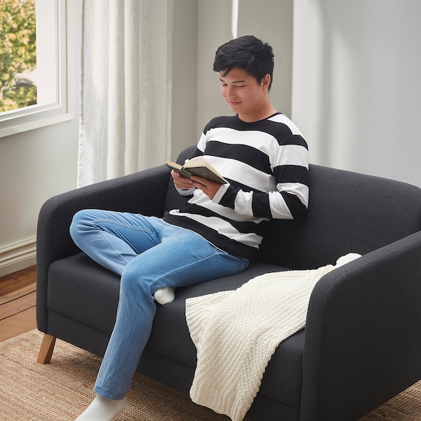 IKEA LINANÄS loveseat Vissle Dark Gray, Ikea Ireland | 3518FNEUZ