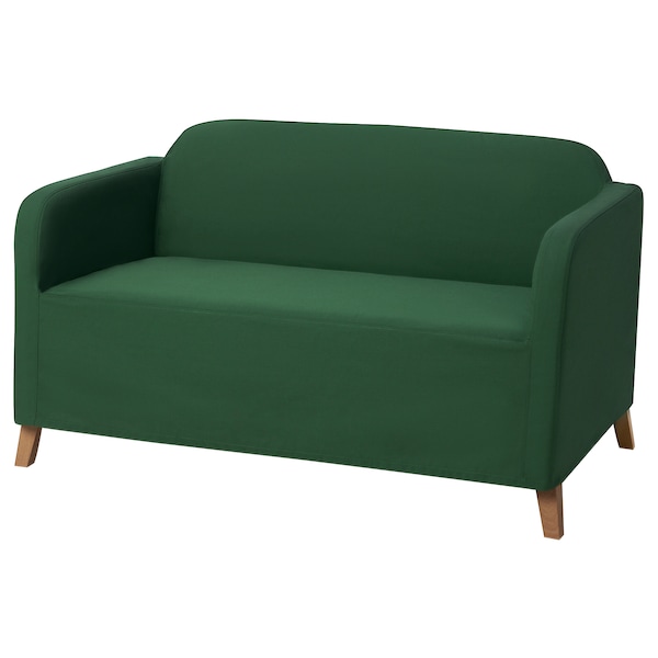 IKEA LINANÄS protector for loveseat, Vissle dark green, Ikea Ireland | 5137YLSNV