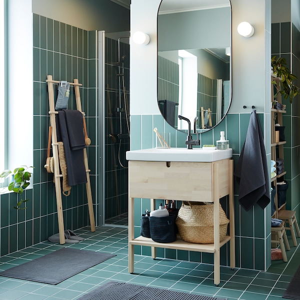 IKEA LINDBYN mirror, black, 23 5/8x47 1/4 in, Ikea Ireland | 8246ALQVC
