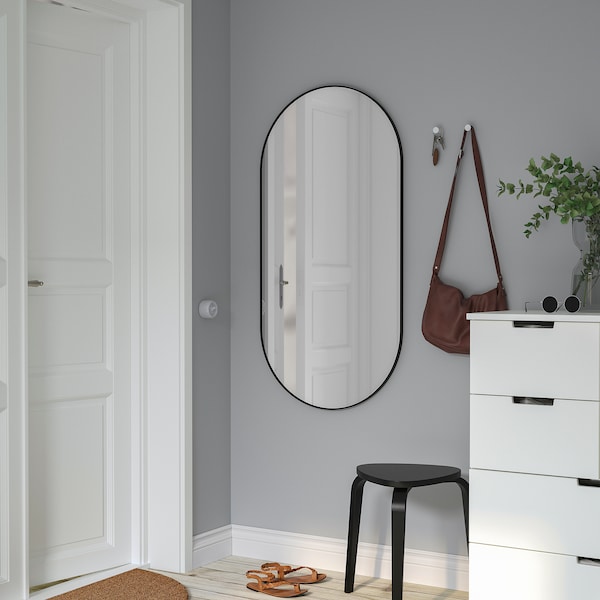 IKEA LINDBYN mirror, black, 23 5/8x47 1/4 in, Ikea Ireland | 8246ALQVC