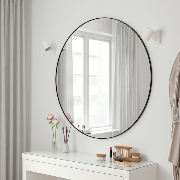 IKEA LINDBYN mirror, black, 43 1/4 in, Ikea Ireland | 1592MEXRY