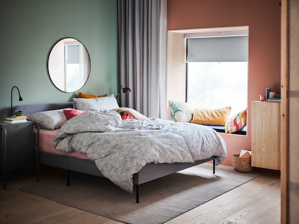 IKEA LINDBYN mirror, black, 43 1/4 in, Ikea Ireland | 1592MEXRY