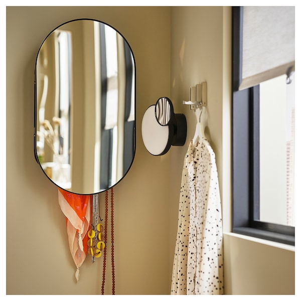 IKEA LINDBYN mirror with storage, black, 15 3/4x27 1/2 in, Ikea Ireland | 0325NWULI