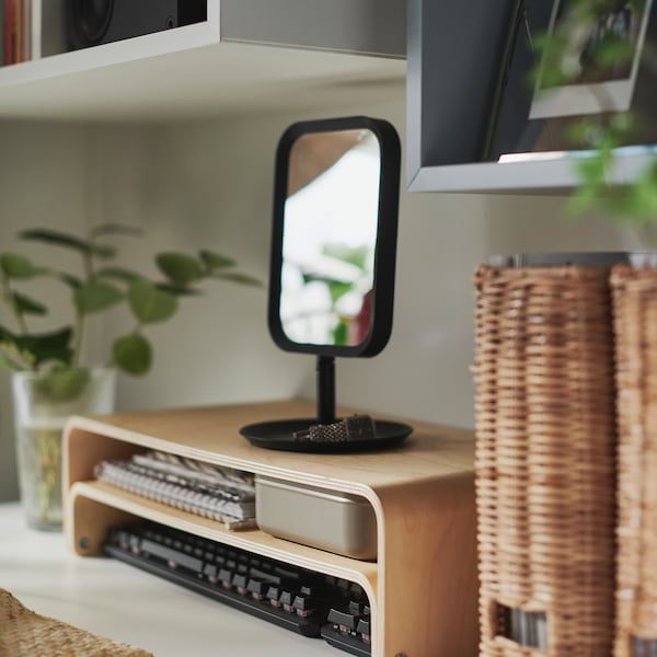 IKEA LINDBYN table mirror, black, 5 1/2x10 5/8 in, Ikea Ireland | 5830AOISN