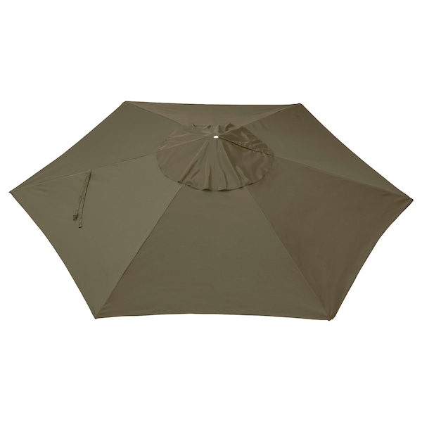 IKEA LINDÖJA umbrella canopy, 118 1/8 in Beige / Green, Ikea Ireland | 0281DCBXT