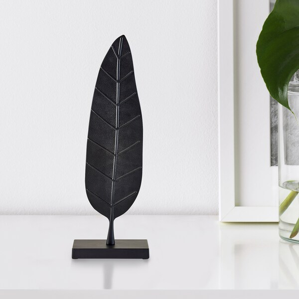 IKEA LINDRANDE decoration, leaf black, 17 ¾ in, Ikea Ireland | 3481ZYXLU