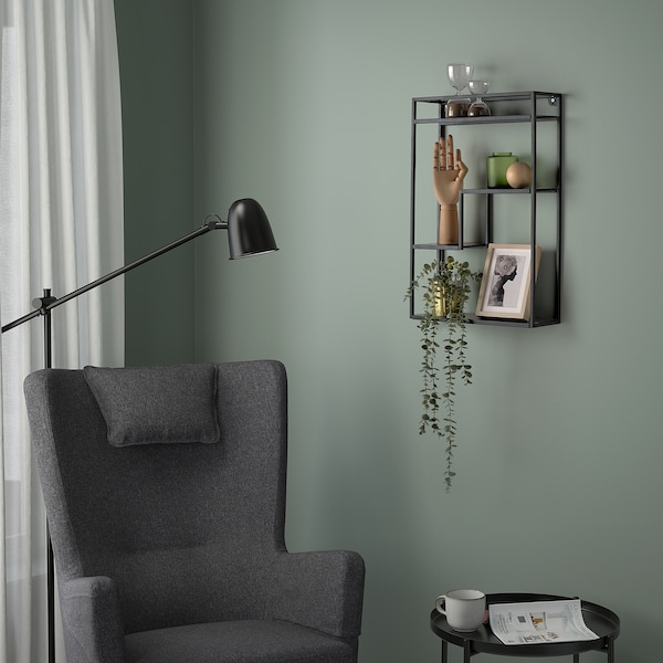 IKEA LINDÅSEN display shelf, anthracite, 15 3/4x23 5/8 in, Ikea Ireland | 4571GUEVK