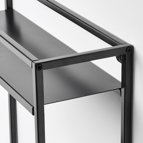 IKEA LINDÅSEN display shelf, anthracite, 15 3/4x23 5/8 in, Ikea Ireland | 4571GUEVK