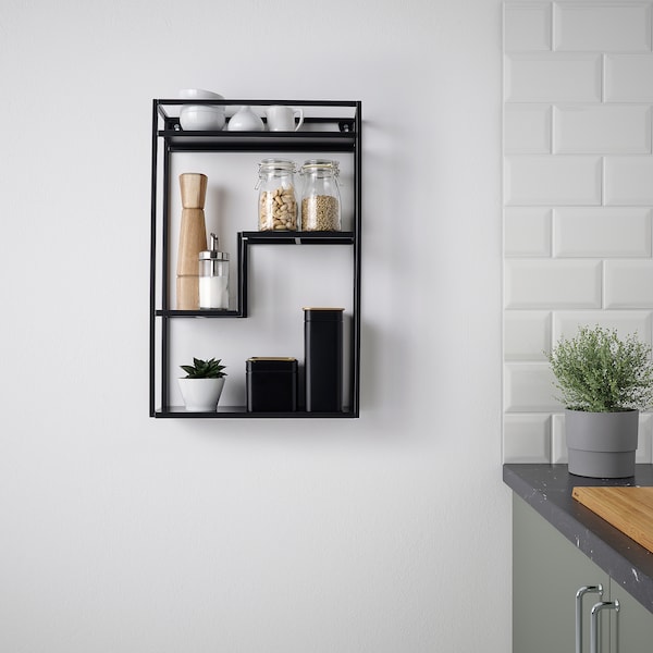 IKEA LINDÅSEN display shelf, anthracite, 15 3/4x23 5/8 in, Ikea Ireland | 4571GUEVK