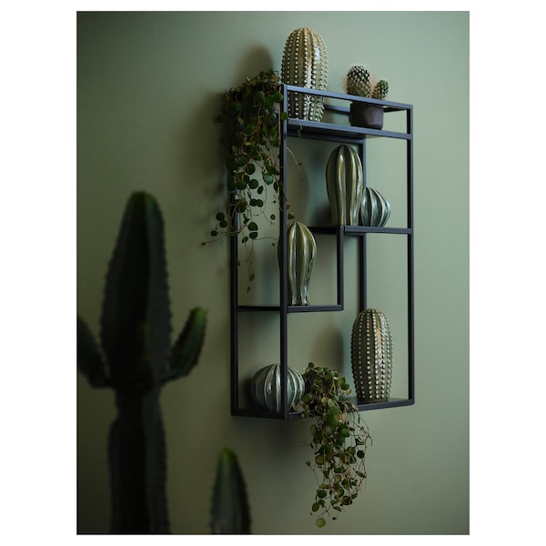 IKEA LINDÅSEN display shelf, anthracite, 15 3/4x23 5/8 in, Ikea Ireland | 4571GUEVK