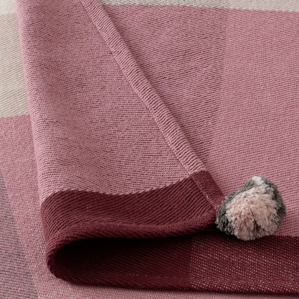 IKEA LINDSVÄRMARE throw, multicolor handmade, 43x67 in, Ikea Ireland | 7248MWDYG