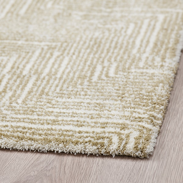 IKEA LINJEPLATS rug, low pile, beige/off-white, 5'3 inx7'7 in, Ikea Ireland | 3829ERJMW