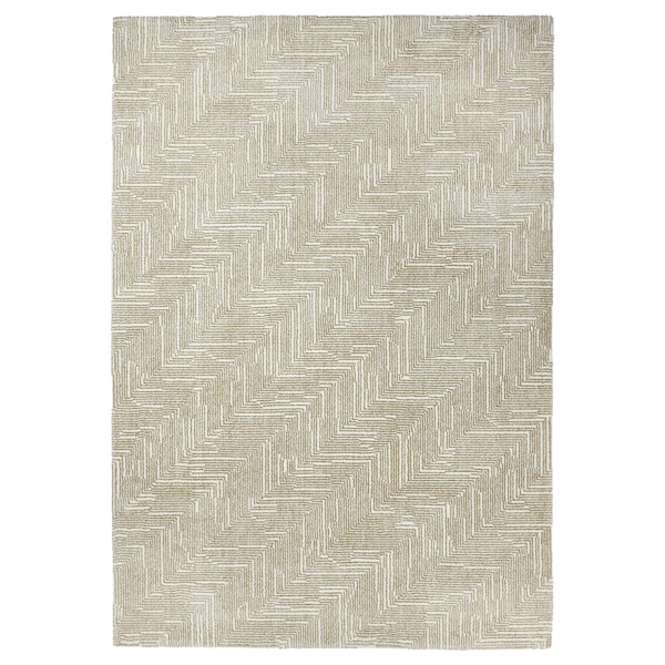 IKEA LINJEPLATS rug, low pile, beige/off-white, 5\'3 inx7\'7 in, Ikea Ireland | 3829ERJMW