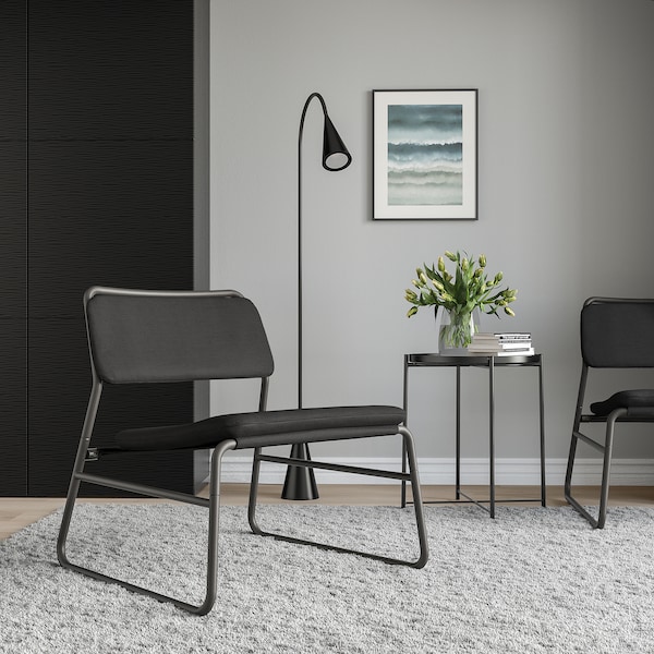 IKEA LINNEBÄCK chair Vissle Dark Gray, Ikea Ireland | 4791FCDKZ