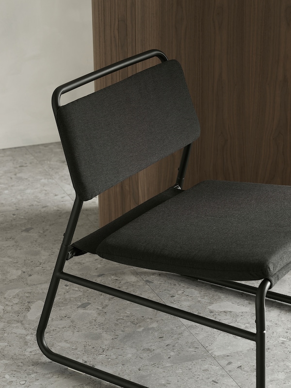 IKEA LINNEBÄCK chair Vissle Dark Gray, Ikea Ireland | 4791FCDKZ