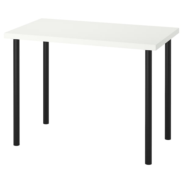IKEA LINNMON / ADILS table, 39 3/8x23 5/8 in White / Black, Ikea Ireland | 7609HDLVB