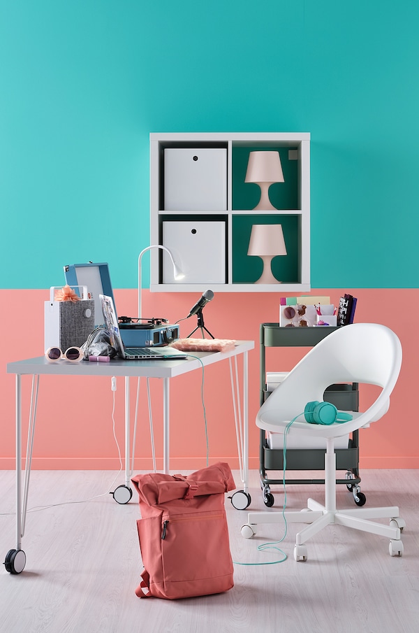 IKEA LINNMON / KRILLE desk, 39 3/8x23 5/8 in White, Ikea Ireland | 2503CMVHW