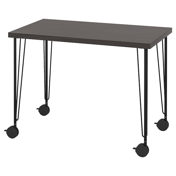 IKEA LINNMON / KRILLE desk, 39 3/8x23 5/8 in Black / Brown / Black, Ikea Ireland | 2538ZFDIC