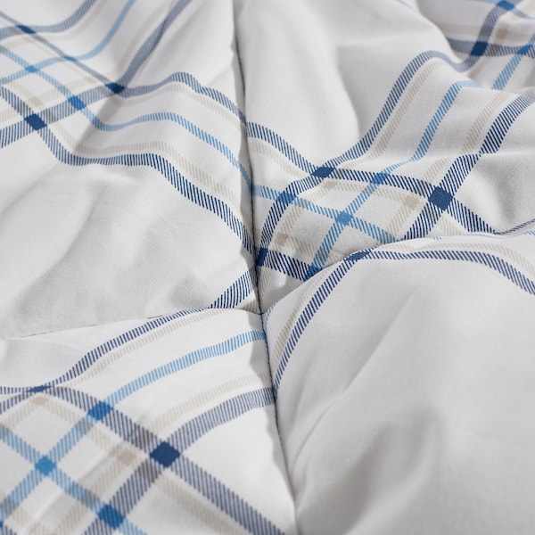 IKEA LINSNÄRJA comforter set, Full/Queen Blue / White, Ikea Ireland | 2830ZMQOI