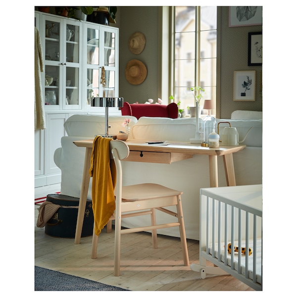 IKEA LISABO Desk, ash veneer, 46 1/2x17 3/4 in, Ikea Ireland | 1467DWQYA