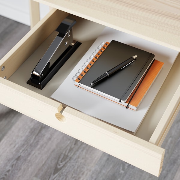 IKEA LISABO Desk, ash veneer, 46 1/2x17 3/4 in, Ikea Ireland | 1467DWQYA
