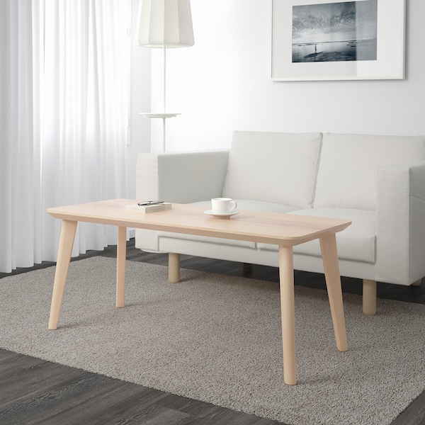 IKEA LISABO coffee table, ash veneer, 46 1/2x19 5/8 in, Ikea Ireland | 0315BEXVH
