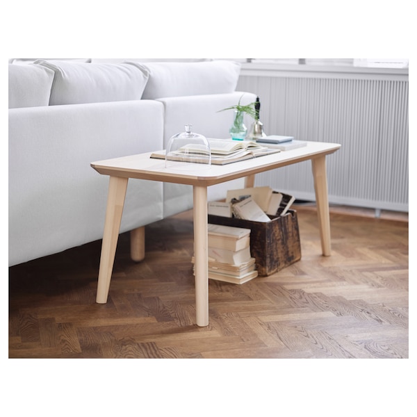 IKEA LISABO coffee table, ash veneer, 46 1/2x19 5/8 in, Ikea Ireland | 0315BEXVH