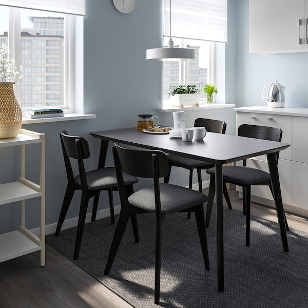 IKEA LISABO table, 55 1/8x30 3/4 in Black, Ikea Ireland | 4061CLBDT