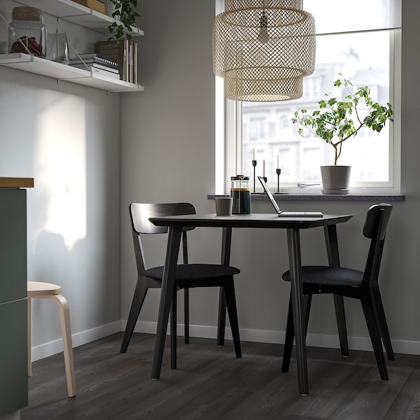 IKEA LISABO table, black, 34 5/8x30 3/4 in, Ikea Ireland | 9815FOXTA