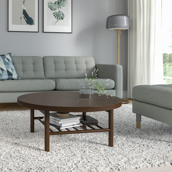 IKEA LISTERBY coffee table, 35 3/8 in Dark Brown Beech Veneer, Ikea Ireland | 8051OKNPG