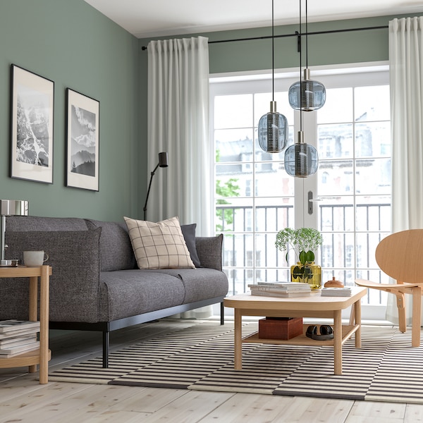IKEA LISTERBY coffee table, 55 1/8x23 5/8 in Oak Veneer, Ikea Ireland | 0387KRJVC