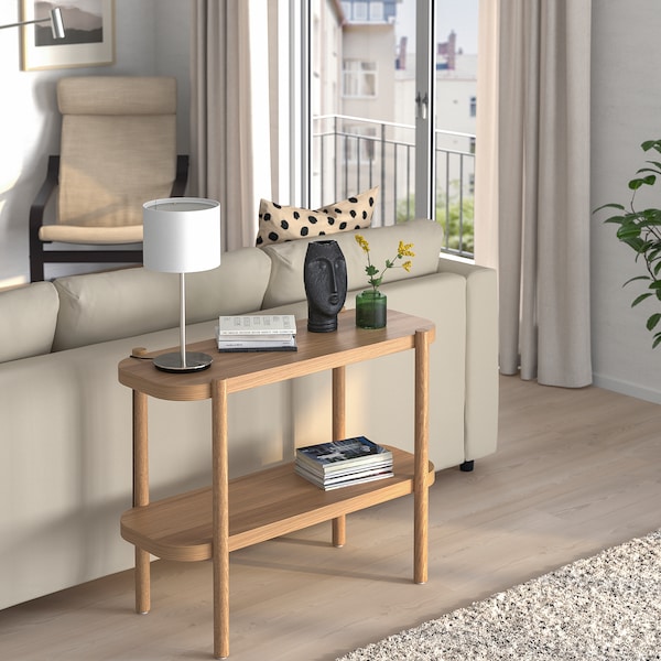 IKEA LISTERBY console table, 36 1/4x15x28 in Oak Veneer, Ikea Ireland | 4835BMQVW