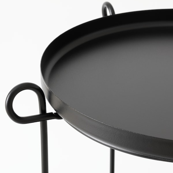IKEA LIVELYCKE tray table, 19 5/8 in Black, Ikea Ireland | 2514MKHUI