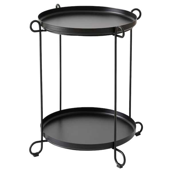 IKEA LIVELYCKE tray table, 19 5/8 in Black, Ikea Ireland | 2514MKHUI
