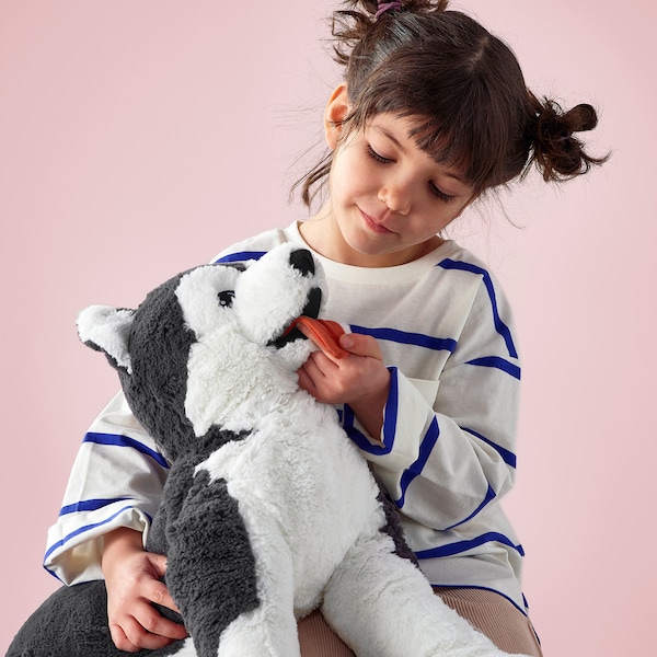 IKEA LIVLIG soft toy, dog/siberian husky, 22 1/2 in, Ikea Ireland | 7192ZSDBX
