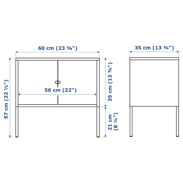 IKEA LIXHULT cabinet, metal/gray, 23 5/8x13 3/4 in, Ikea Ireland | 6793DHFMP