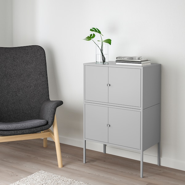 IKEA LIXHULT storage combination, 47 1/4x13 3/4x22 1/2 in Gray, Ikea Ireland | 5378ZXUSE