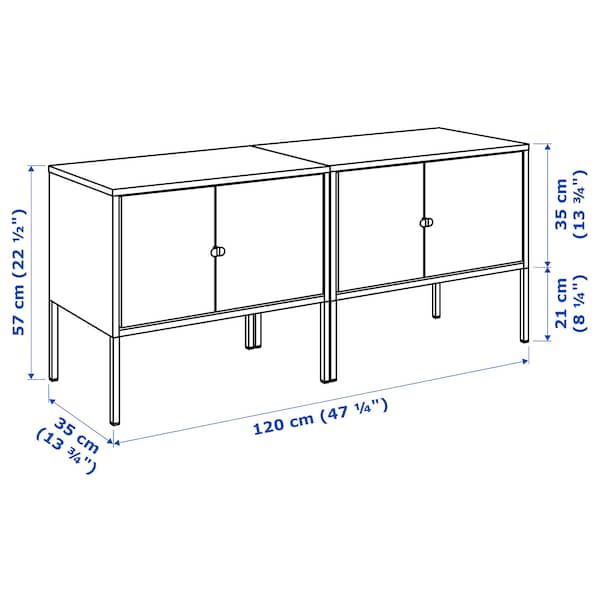 IKEA LIXHULT storage combination, 47 1/4x13 3/4x22 1/2 in Gray, Ikea Ireland | 5378ZXUSE