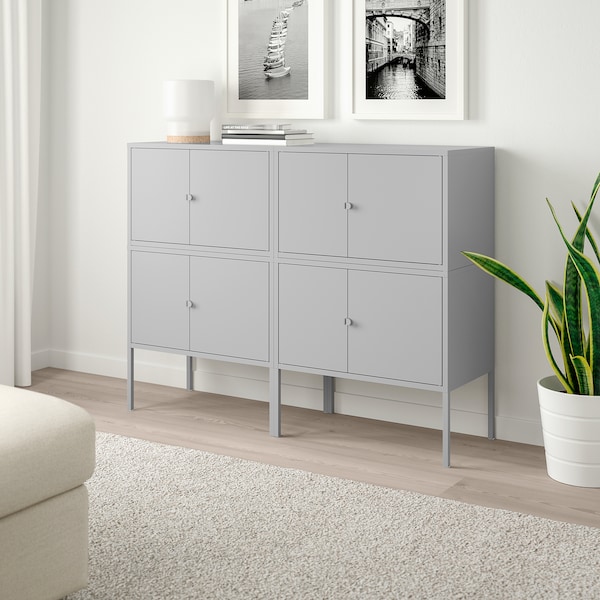 IKEA LIXHULT storage combination, 47 1/4x13 3/4x36 1/4 in Gray, Ikea Ireland | 5283DLJMH