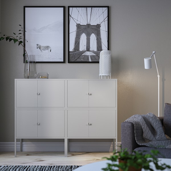IKEA LIXHULT storage combination, 47 1/4x13 3/4x36 1/4 in Gray, Ikea Ireland | 5283DLJMH