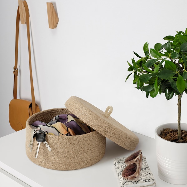 IKEA LJUNGAN basket with lid, 7 7/8x3 7/8 in, Ikea Ireland | 7450YSCAO