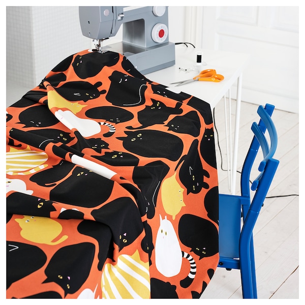 IKEA LÄKEMALVA pre-cut fabric, orange, 59x118 in, Ikea Ireland | 4902SYQZE