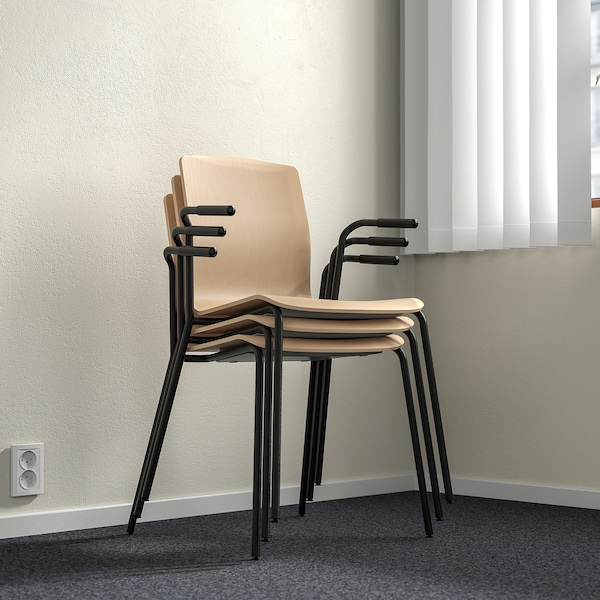 IKEA LÄKTARE conference chair Birch Veneer / Black, Ikea Ireland | 1973LNOEU
