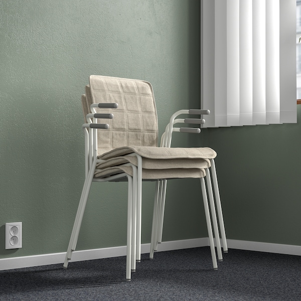 IKEA LÄKTARE conference chair Light Beige / White, Ikea Ireland | 7098YTFHR