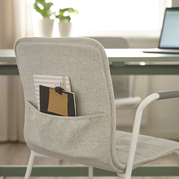 IKEA LÄKTARE conference chair Light Beige / White, Ikea Ireland | 7098YTFHR