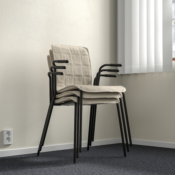 IKEA LÄKTARE conference chair Light Beige / Black, Ikea Ireland | 9513XHUWC