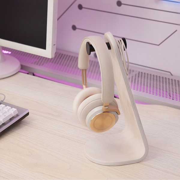 IKEA LÅNESPELARE headset stand, ash veneer, Ikea Ireland | 3851IKPHU