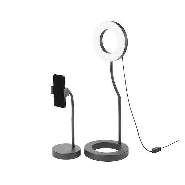 IKEA LÅNESPELARE ring lamp with phone holder, Ikea Ireland | 6728JXHQU